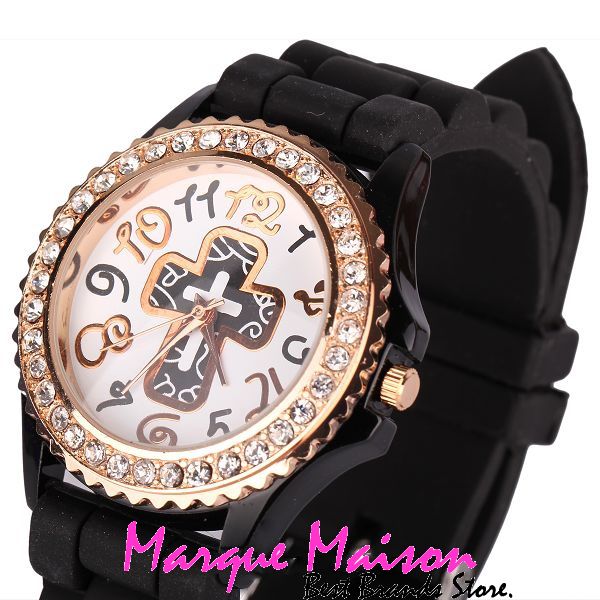 Relógio Cross Christian Rhinestone