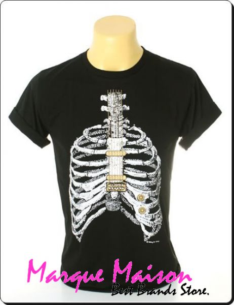 Camiseta SKULL GUITAR*PRONTA ENTREGA